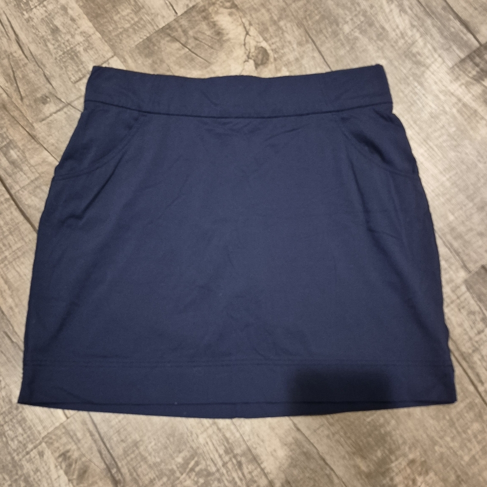 Columbia Skort Navy Blue Golf Pickleball Tennis Size Large Womens